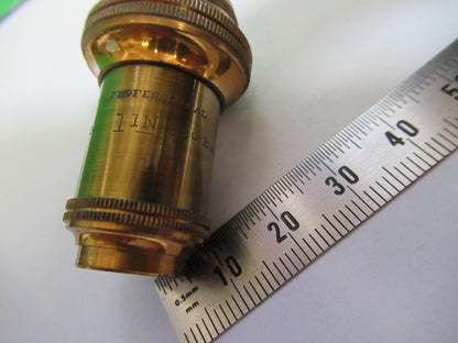 Antique Brass Bausch & Lomb 1 in Objective Microscope Part