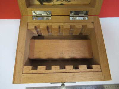 EMPTY WOOD BOX LEITZ GERMANY MICROSCOPE PART AS PICTURED #Q1-A-52