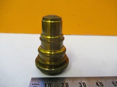 Antique Brass Seibert "V" Lens Objective Microscope Part