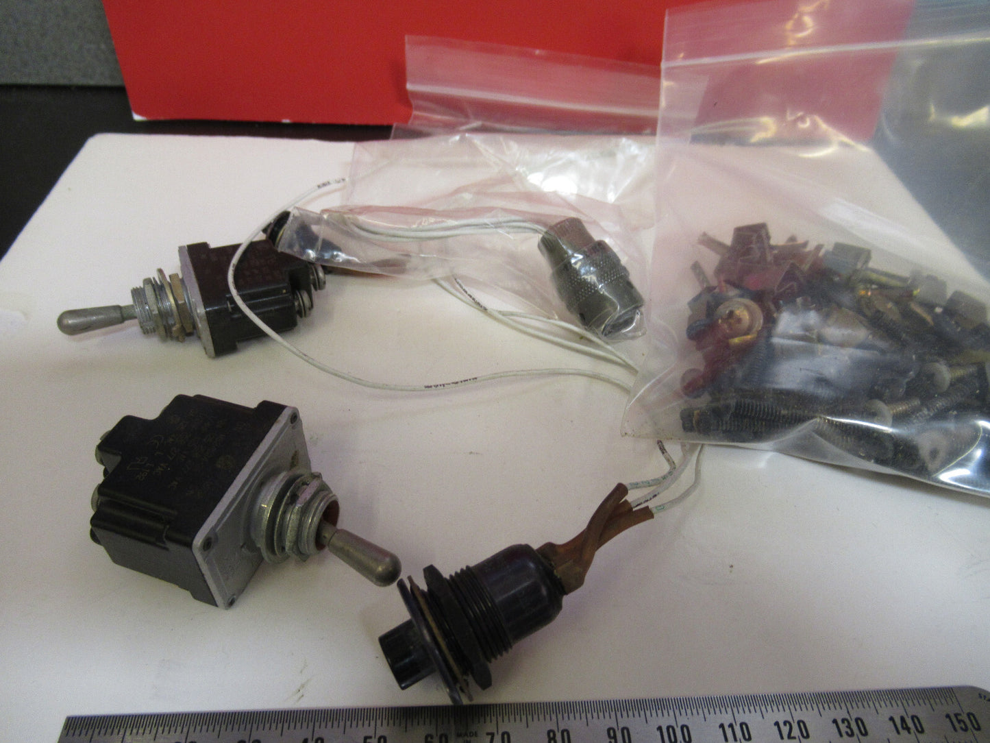 Lot Switches Screws Panel for Bell 206 Aircraft Helicopter