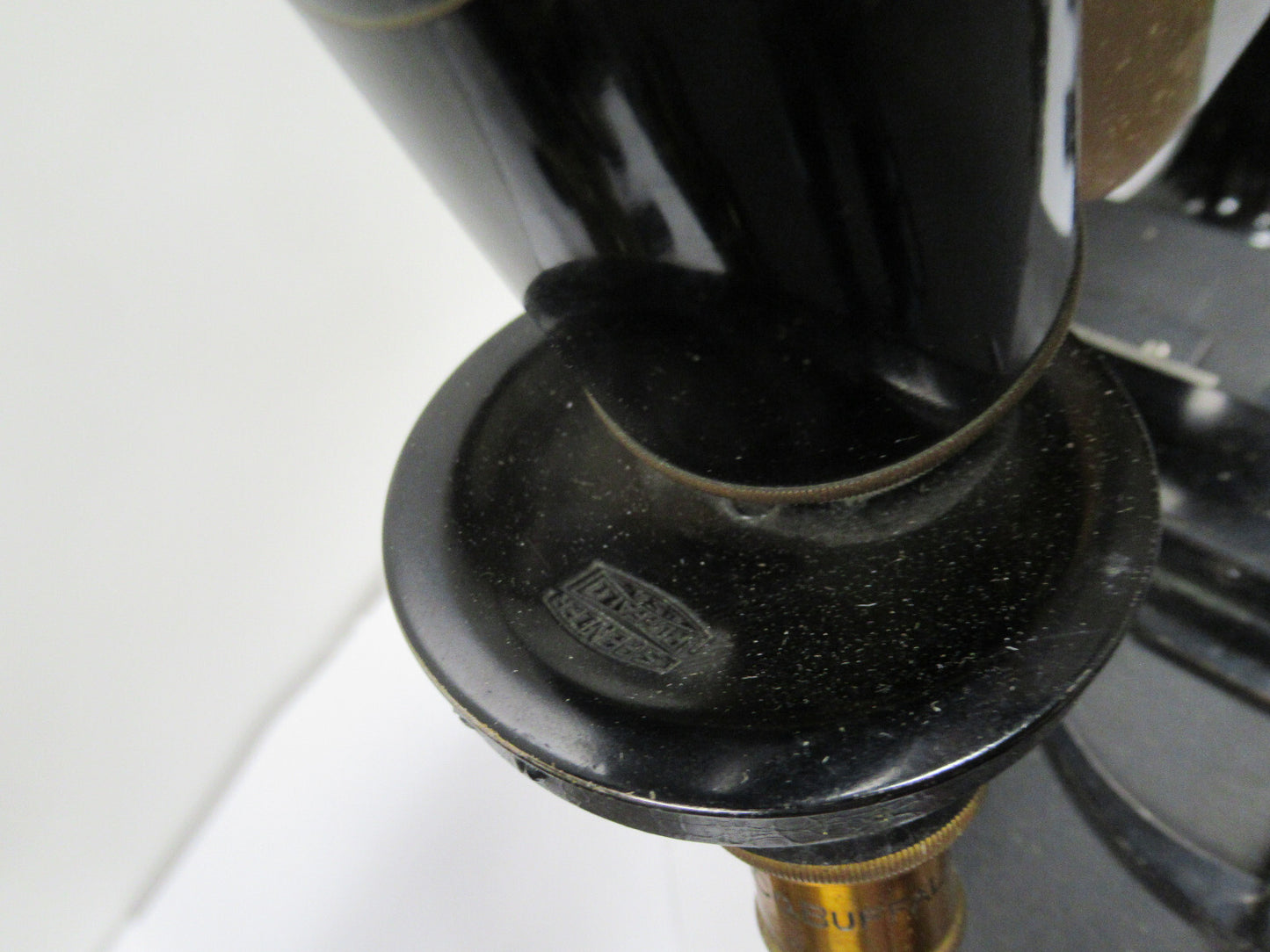 ANTIQUE BRASS SPENCER 1926 circa MICROSCOPE as shown OPTICS #LOBBY