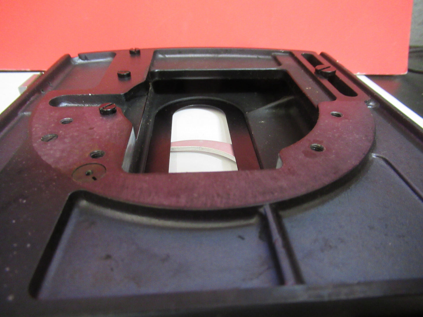 Wild Swiss M20 Stage Table Micrometer Microscope Part AS Pic