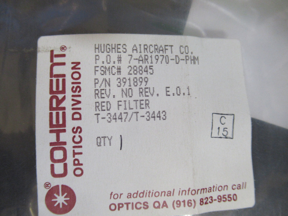 Optical Hughes Aircraft Coated High End Glass Optics Coherent