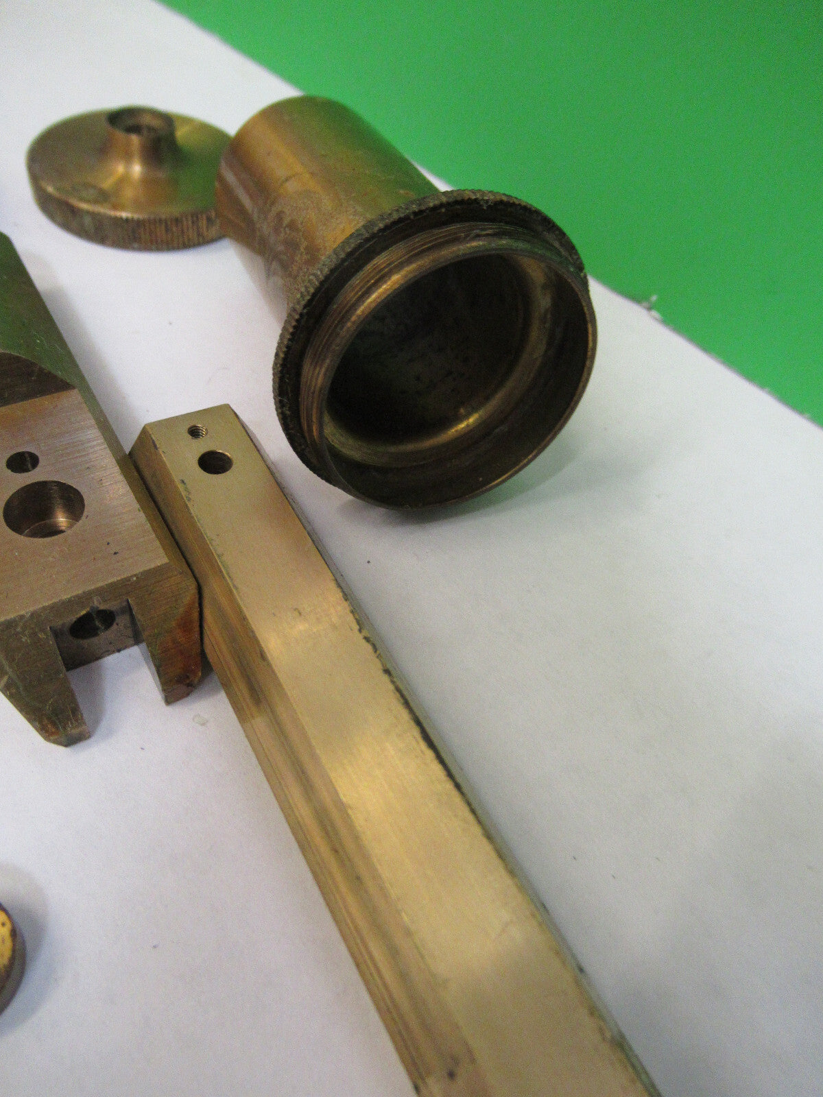 Carl Zeiss AG Germany Antique Brass Parts Microscope Part