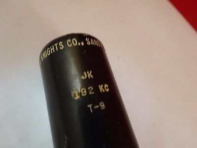 ANTIQUE QUARTZ RADIO CRYSTAL JK JAMES KNIGHT 192 Kc FREQUENCY CONTROL  #AH-30