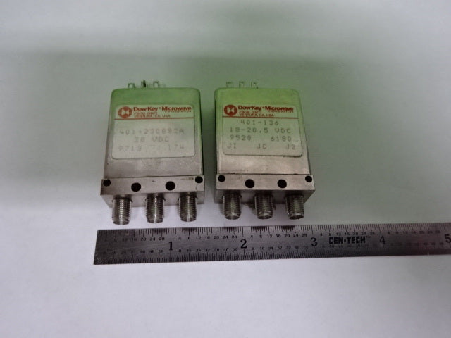 LOT 2 EA SWITCHES DOWKEY  RF MICROWAVE FREQUENCY AS IS #4B-A-14