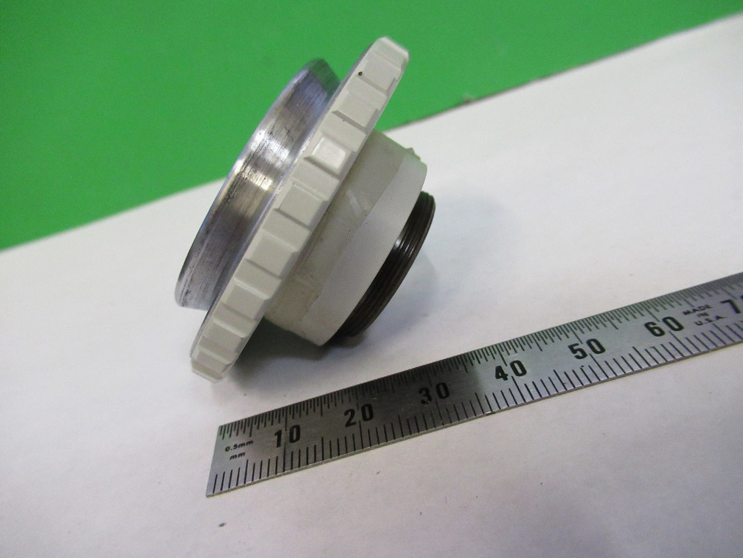 AUS JENA GERMANY CAMERA ADAPTER MICROSCOPE PART AS PICTURED T2-A-25