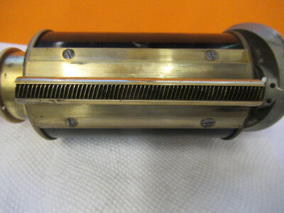 Antique Carl Zeiss AG Brass Tubus + Nosepiece Microscope Part