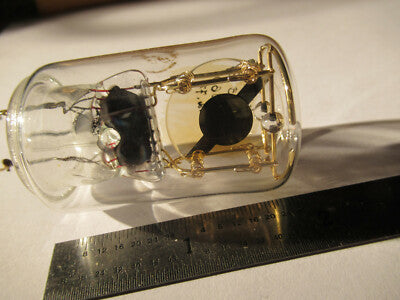 Antique Quartz Radio Crystal Russian Glass Holder Frequency Control