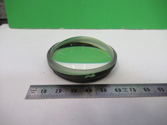 OPTICAL HIGH CONVEX CONCAVE LENS THICK GLASS MIL SPEC OPTICS AS PICTURED V3-A-40