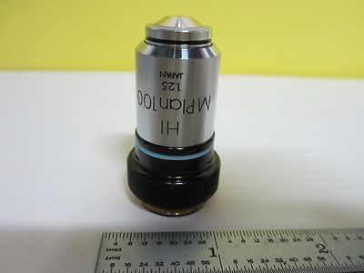 MIKROSKOPTEIL OBJEKTIV OLYMPUS JAPAN MPLAN 100X HI OPTICS AS IS BIN#U3-13