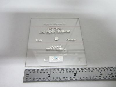 ROGER SHERMAN STANDARD PRÄZISIONSLINIE BREITE MIKRON OPTIK BIN#M8-02