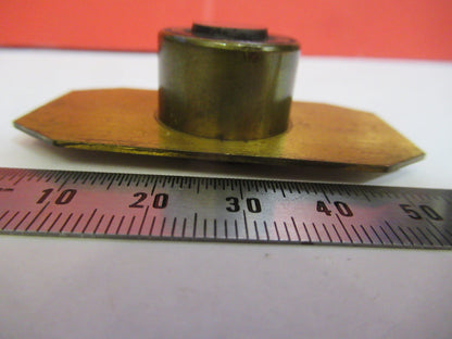 ANTIQUE BRASS COMPRESSORIUM STAGE LONDON MICROSCOPE PART AS PICTURED F8-A-46