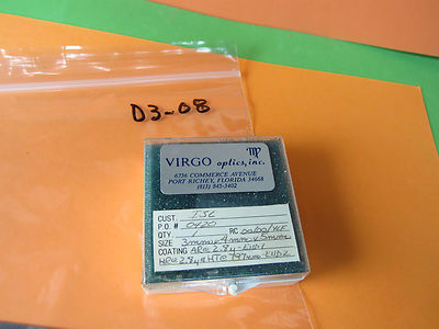 OPTICAL COATED LENS LASER OPTICS AS IS BIN#D3-08