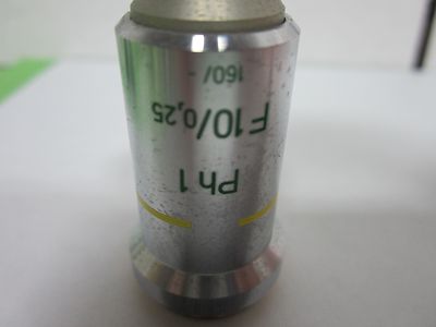 Microscope Part Objective Carl Zeiss AG Germany F10 PH1 10X Optics