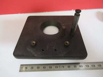 ANTIQUE SPENCER AO STAGE TABLE SPECIMEN MICROSCOPE PART AS PICTURED V7-A-88