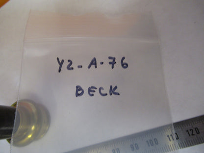 BECK ENGLAND OBJECTIVE LENS ANTIQUE OPTICS MICROSCOPE PART AS PICTURED Y2-A-76