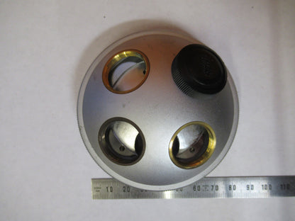 OLYMPUS JAPAN NOSEPIECE QUADRUPLE MICROSCOPE PART AS PICTURED Q9-FT-88