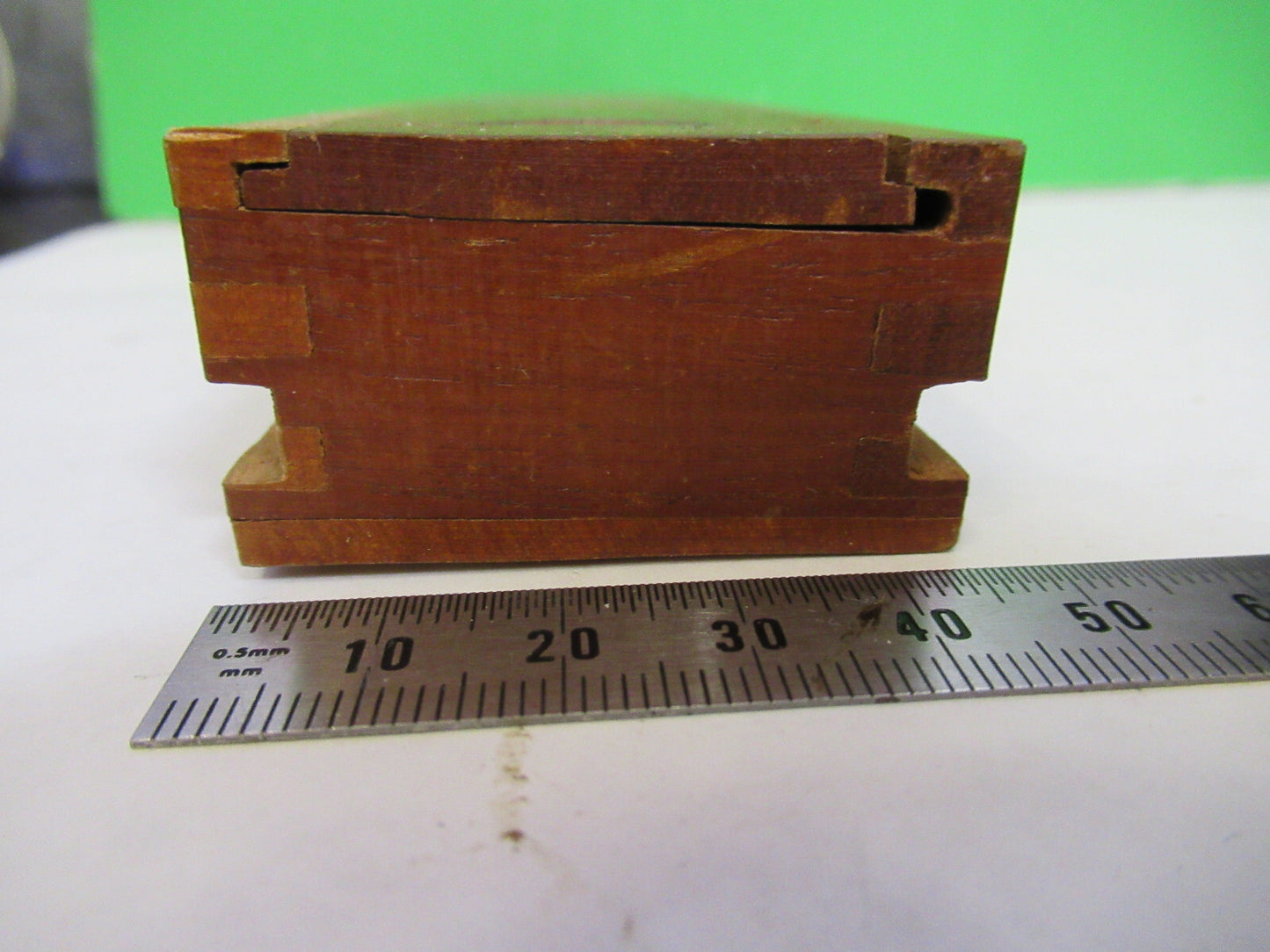 ANTIQUE ERNST LEITZ MINI WOOD BOX DRAWER MICROSCOPE PART AS PICTURED  X2-A-99