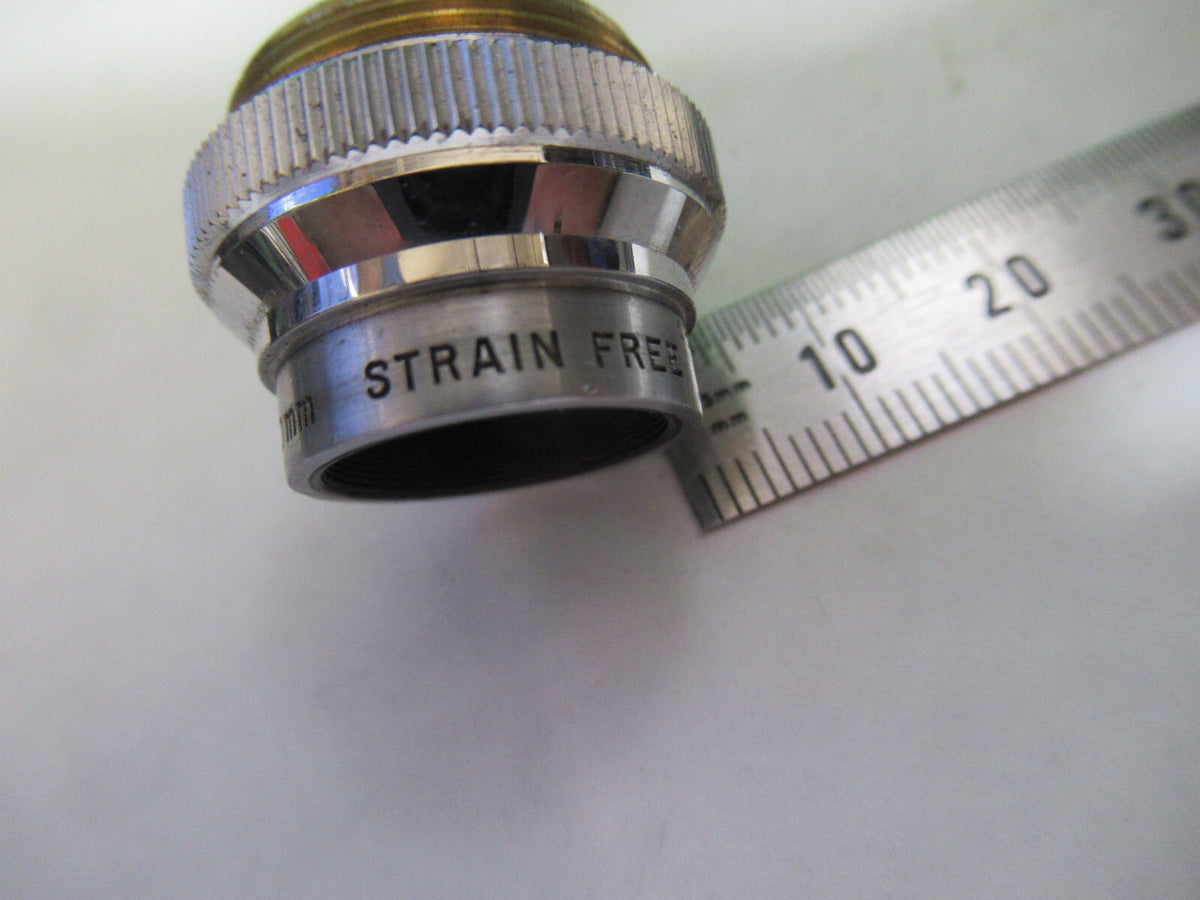 BAUSCH OBJECTIVE 40mm LENS STRAIN FREE POL POLARIZATION MICROSCOPE PART &G7-A-26