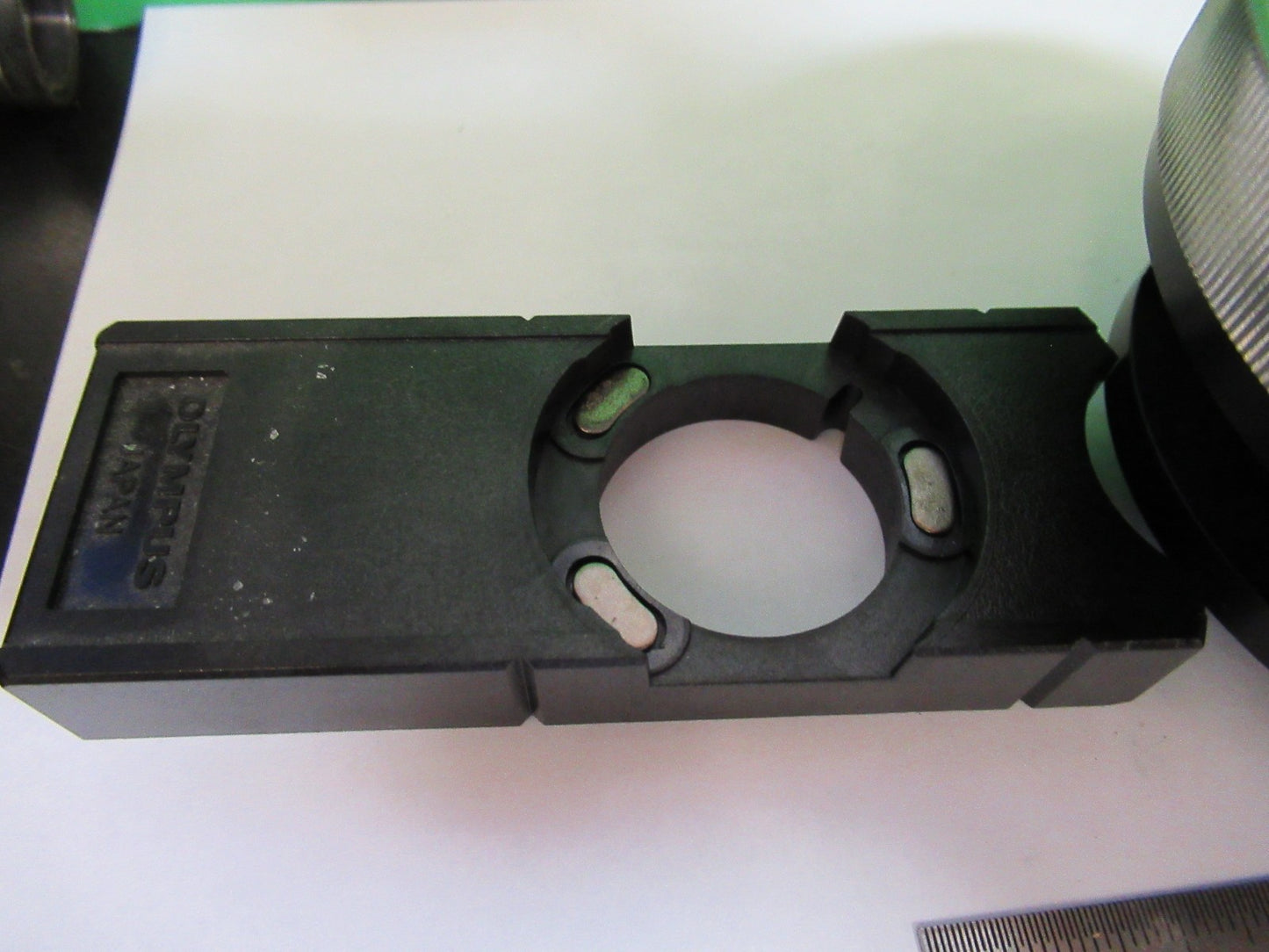 OLYMPUS JAPAN REFLECTIVE CONDENSER 15X OPTIC MICROSCOPE PART AS PICTURED T4-A-24