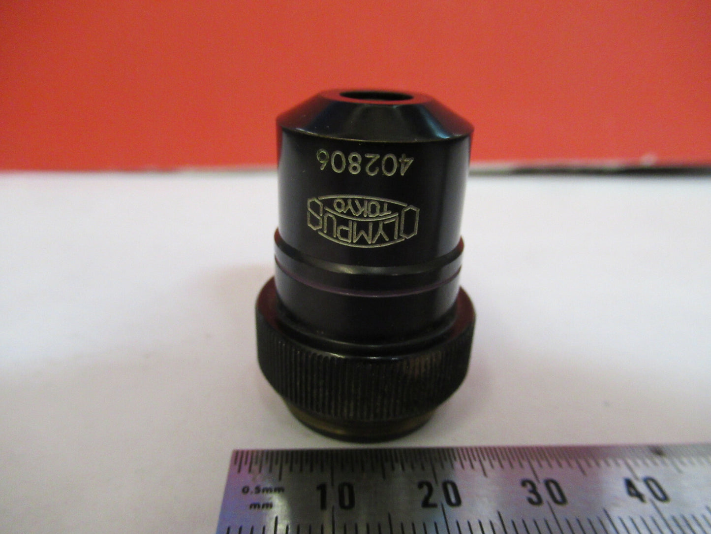 OLYMPUS JAPAN OBJECTIVE 1.3X RARE LENS MICROSCOPE PART as pictured B3-B-73