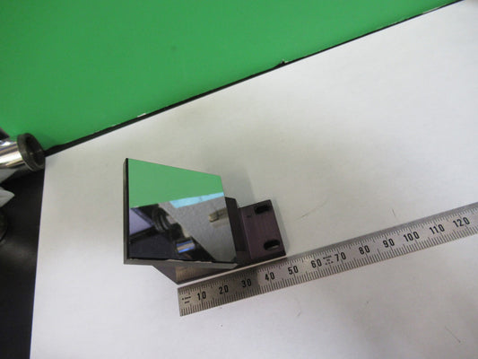 OLYMPUS JAPAN MOUNTED GLASS FLAT MIRROR MICROSCOPE PART AS PICTURED T4-A-27