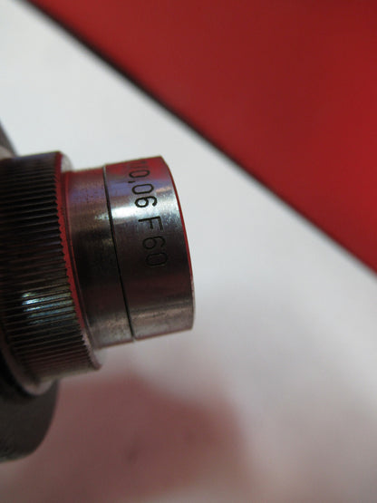 LEICA MICROSCOPE PART STAGE + OBJECTIVE AND EYEPIECE  AS PICTURED 6V-FT-80