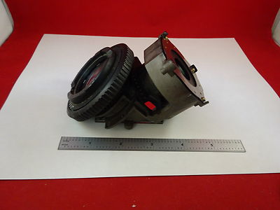 MICROSCOPE PART NIKON LABOPHOT DIAPHRAGM IRIS + LENS OPTICS AS IS BIN#Q3-A-01