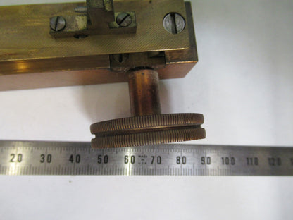ANTIQUE BRASS BAUSCH LOMB KNOBS MACRO ADJUST MICROSCOPE PART AS PICTURED Y3-B-40