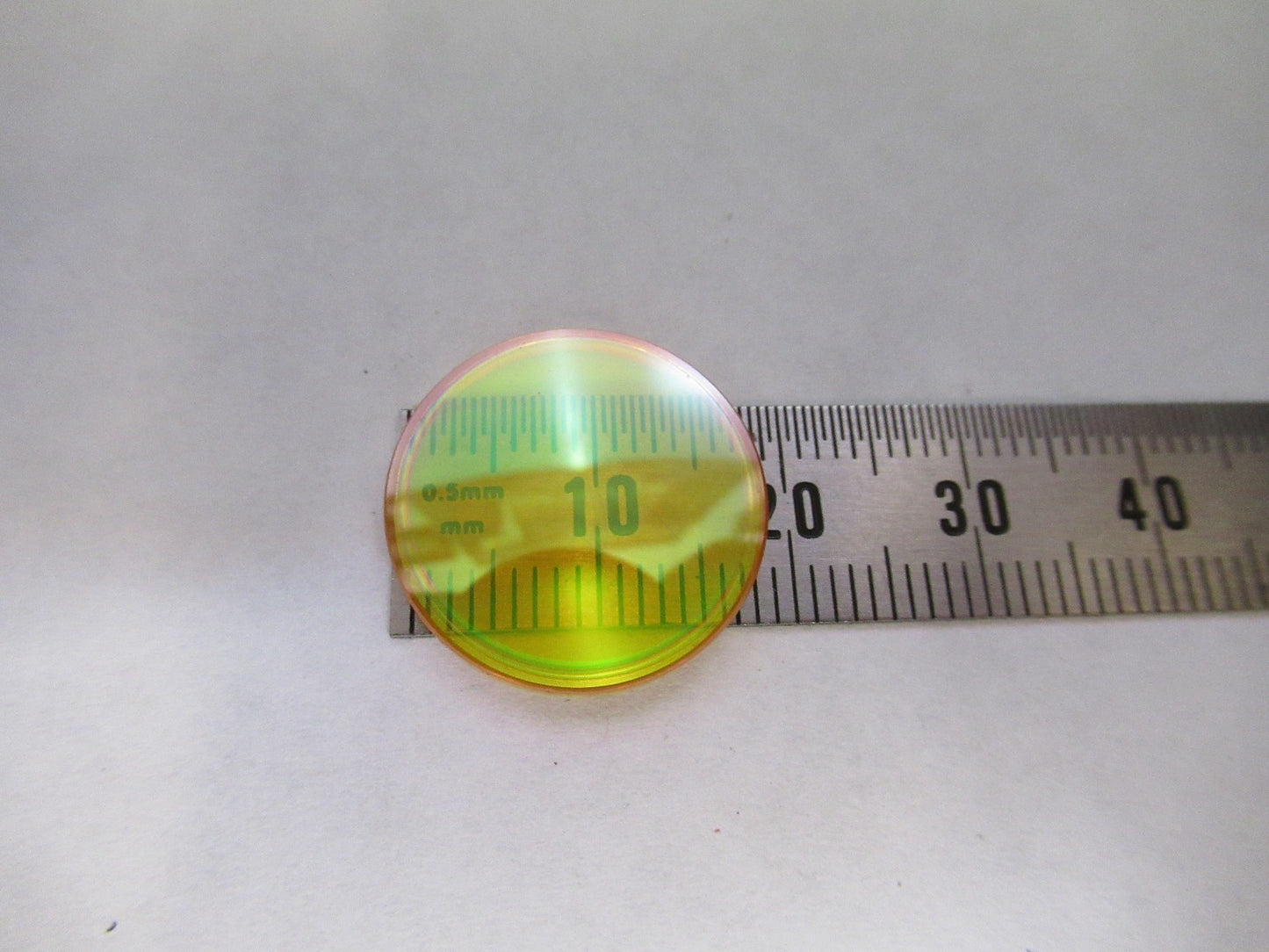 OPTICAL ZnSe ZINC SELENIDE INFRARED LENS PL-CX IR OPTICS AS PICTURED U8-A-76