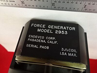 MEGGITT ENDEVCO PIEZO SHAKER FORCE GENERATOR 2953 for ACCELEROMETER AS IS D1-B15