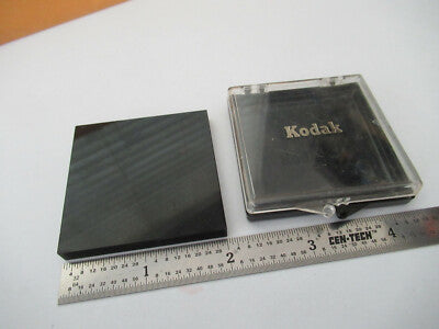 Optical Large Kodak Opaque 2"X2" Glass Plate Optics