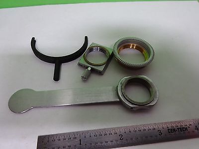 FOR PARTS MICROSCOPE LOT OBJECTIVE HOLDERS FILTER ?? OPTICS AS IS BIN#W9-E-07