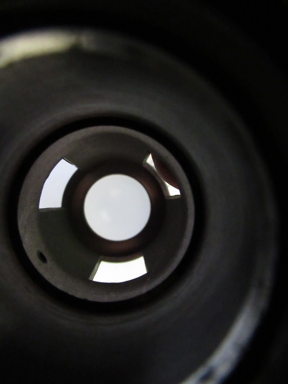CARL ZEISS GERMANY LAMP TUBUS DIFFUSER MICROSCOPE PART AS PICTURED X9-B-29