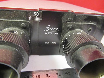 LEITZ GERMANY DIALUX BINOCULAR HEAD MICROSCOPE PART OPTICS AS PICTURED &FT-2-50