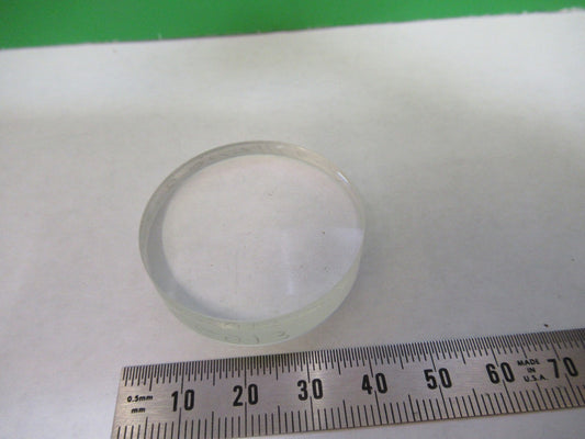 OPTICAL GLASS ACHROMAT LENS 300mm FL 40 DIA LASER OPTICS AS PICTURED U8-A-122