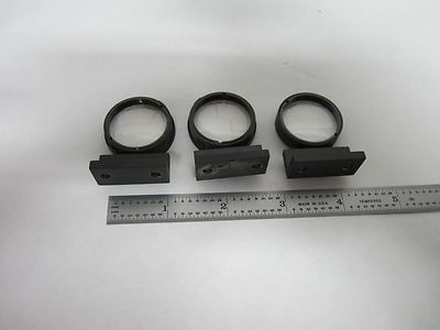 Optical Microscope Lot 3 Ea Lenses Carl Zeiss AG Parts Optics