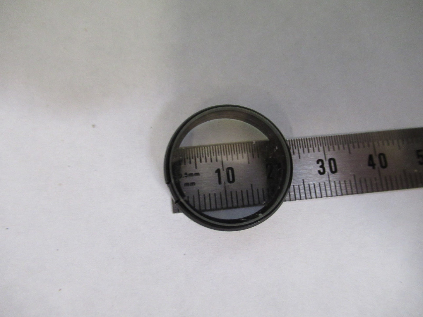 OPTICAL GLASS RETICLE CROSSHAIR PATTERN MICROSCOPE PART AS PICTURED U8-A-67