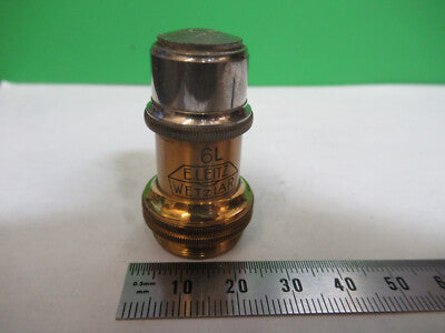 Antique Ernst Leitz 45X 6L Objective Microscope Part