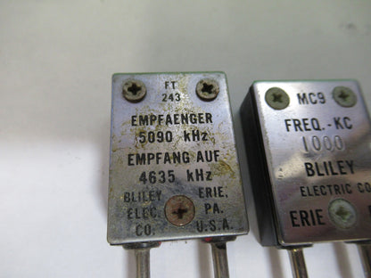 Bliley Electric Co. Wwii 1000 kHz Resonator Quartz Frequency Control