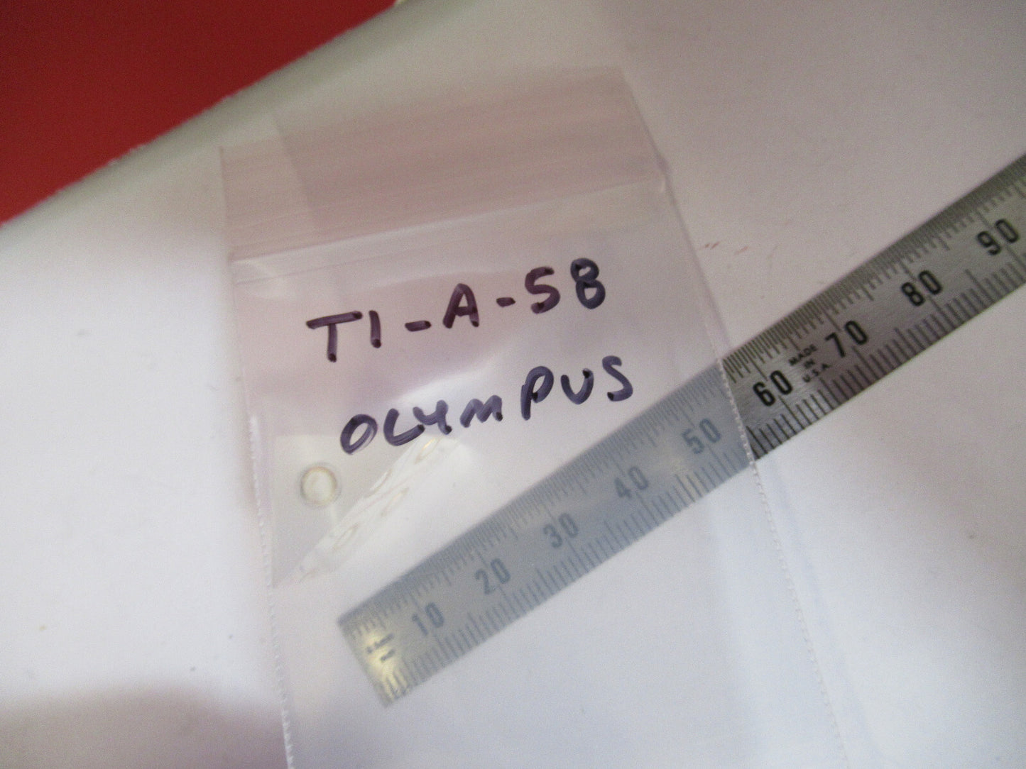 OLYMPUS JAPAN  GLASS PRISM HEAD MICROSCOPE PART AS PICTURED  T1-A-58