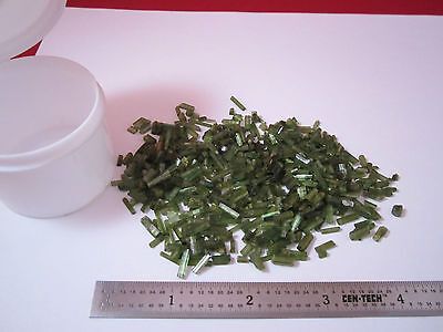 LOT 40 grams 200 carats TOURMALINE GREEN CRYSTALS AS IS  BIN#2B i