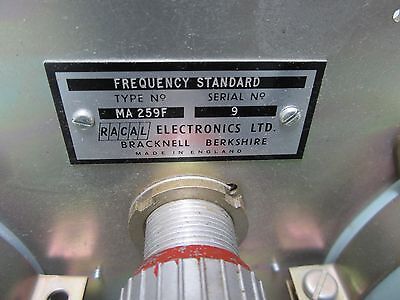 RACAL ENGLAND MA259F SULZER QUARTZ FREQUENCY STANDARD  RARE  AS IS BIN#TA-2