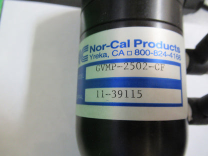 NOR-CAL HIGH VACUUM VALVE GVMP-2502-CF  HEAVY STAINLESS STEEL AS PICTURE W1-B-18