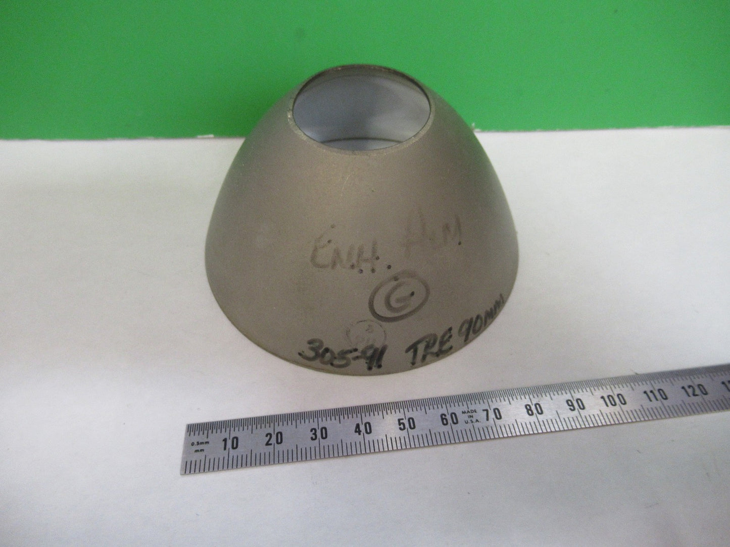 METAL REFLECTOR PARABOLIC for OPTICS MICROSCOPE PART AS PICTURED T3-B-09