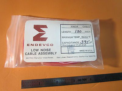 ENDEVCO 3060A LOW NOISE 500F CABLE 10-32 for ACCELEROMETER VIBRATION