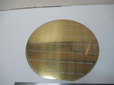 Sapphire Wafer Crystal with Components Platinum Gold Coat