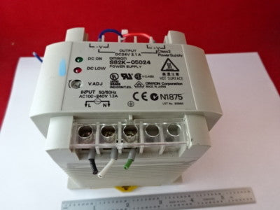 OMRON S82K-05024 POWER SUPLY 24DCV CONTROL SYSTEMS AS PICTURED &87-28