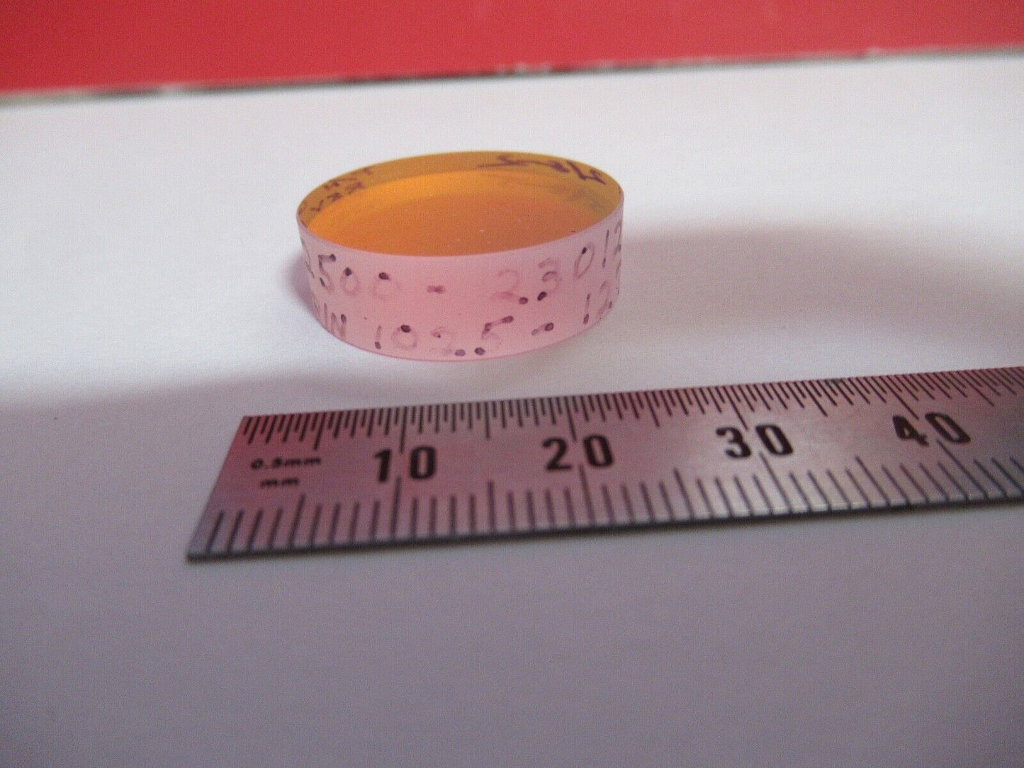 OPTICAL FLAT COATED FUSED SILICA 532nm HP LASER OPTICS AS PICTURED Q2-27